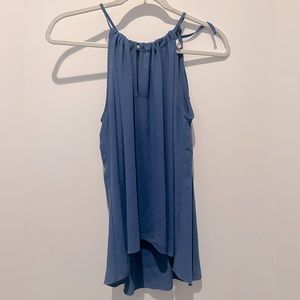 Veronica M Blue Halter Top